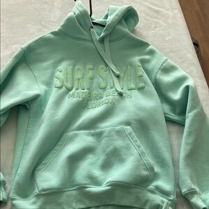 Surf Style Mint Green Women's Hoodie